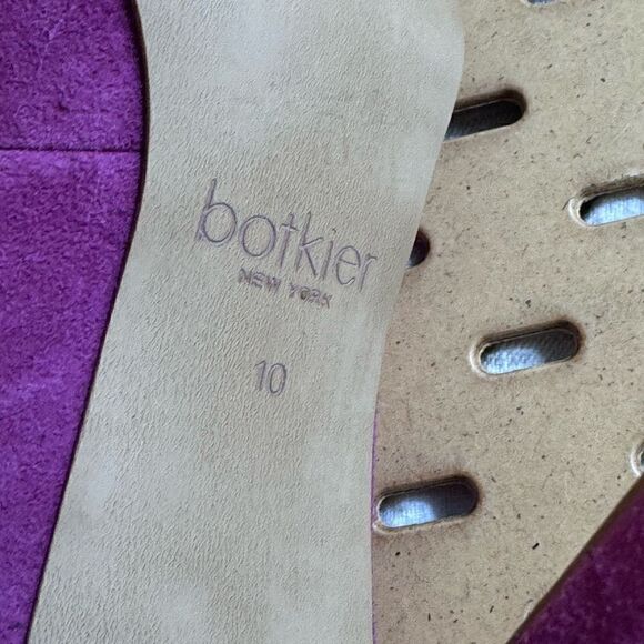 Botkier shoes Womens Sz 10 M high heels Leather suede Marci Raspberry Fizz Pump - Picture 8 of 14